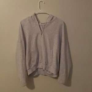 Gray zip up from garage barley worn!!!